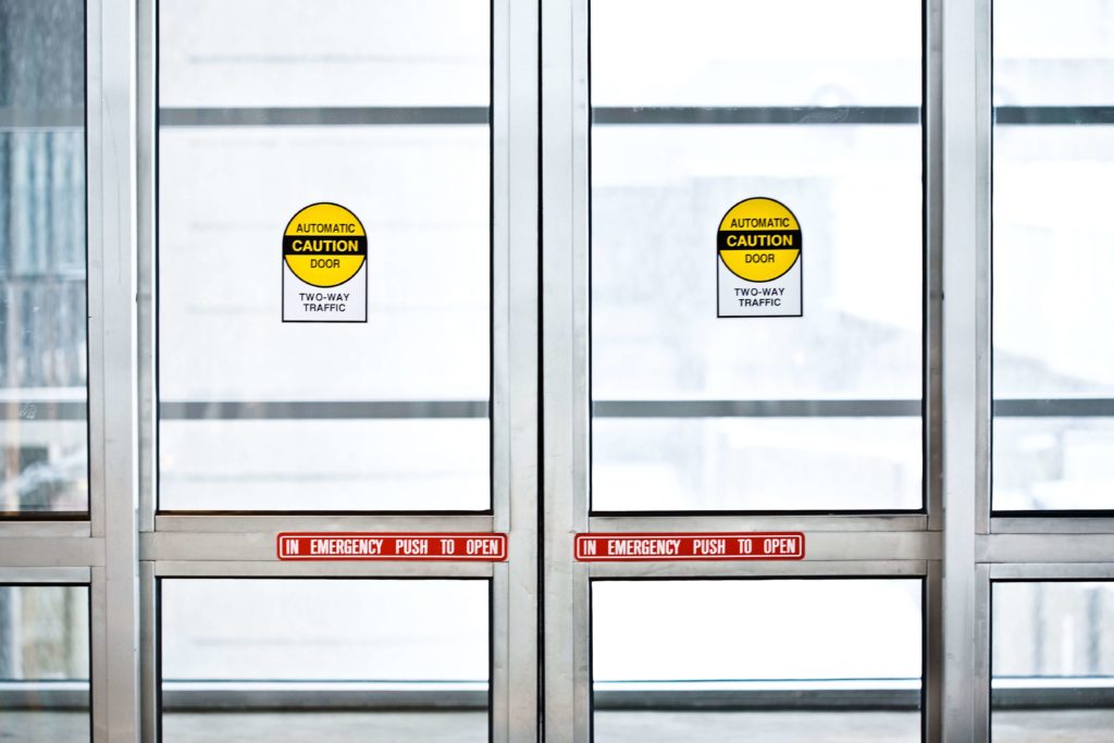 sliding glass automatic doors